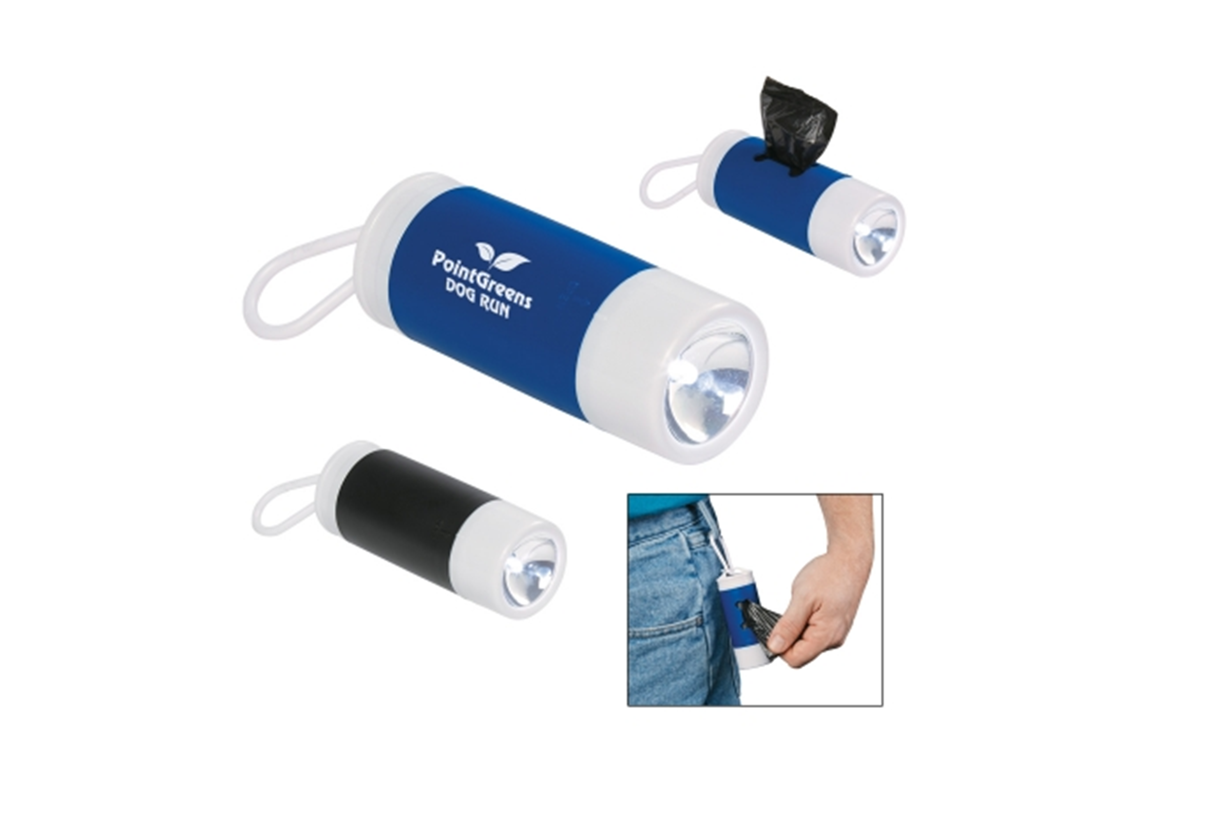 Dog Bag Dispenser With Flashlight