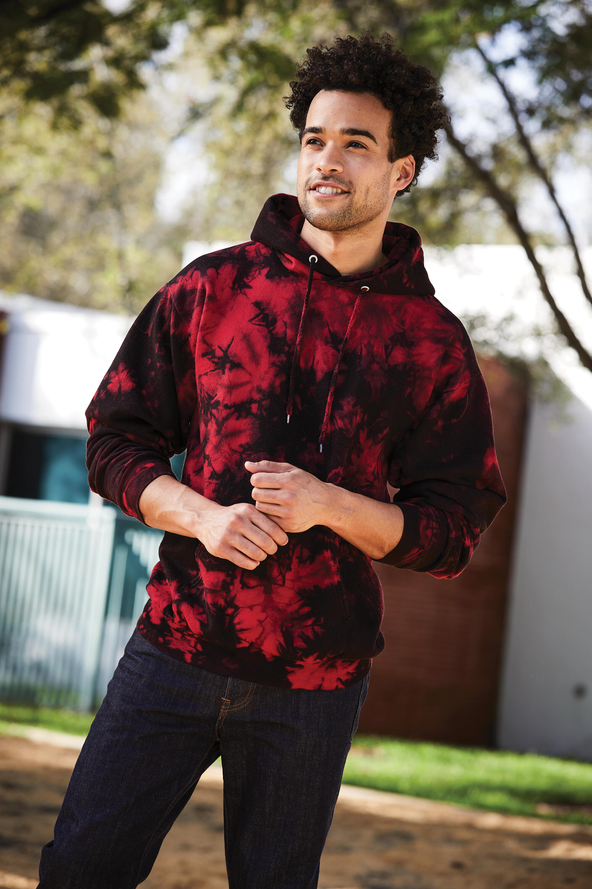 Port & Company® Crystal Tie-Dye Pullover Hoodie