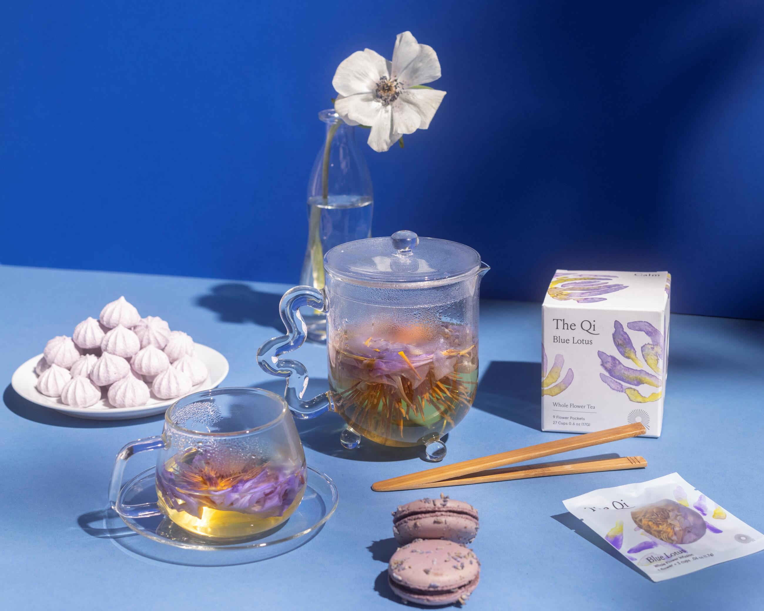 The Qi Blue Lotus Whole Flower Tea