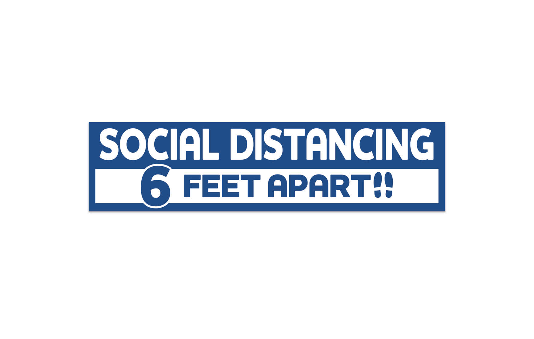 Stay Safe Floor Decals